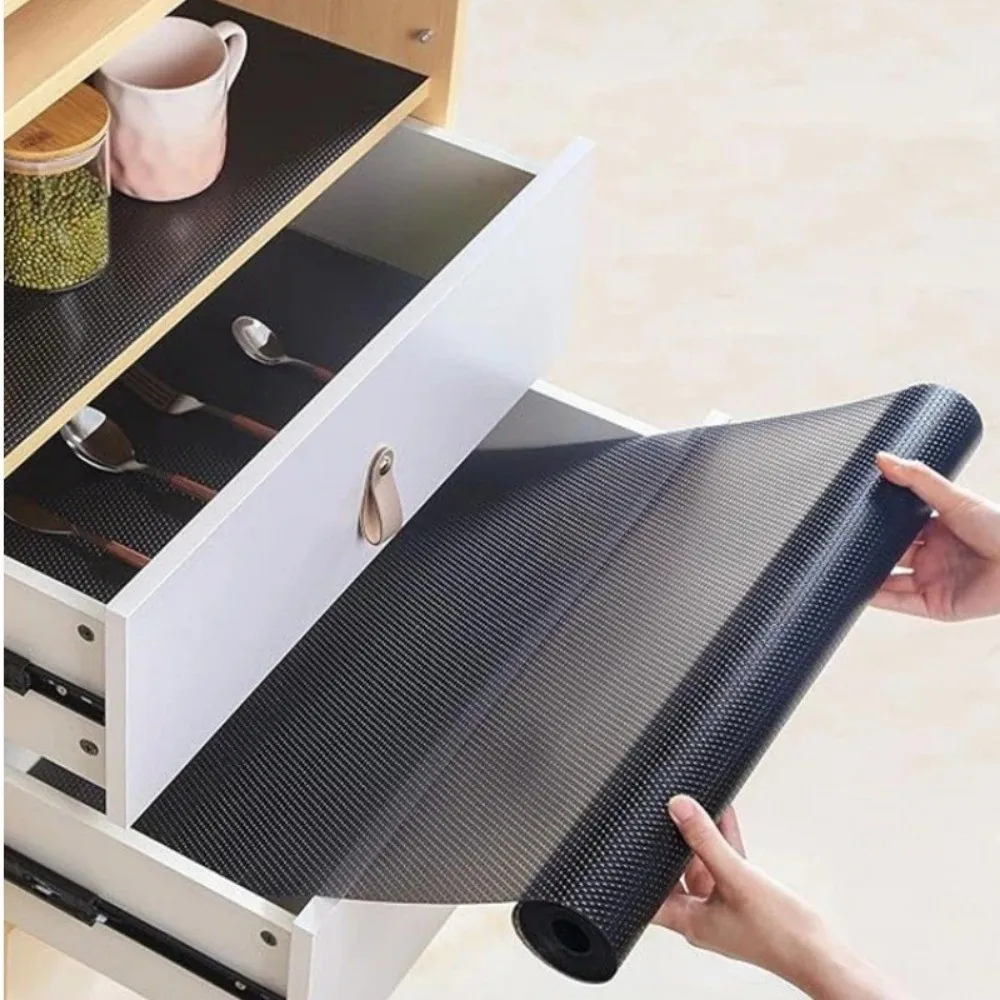 New EVA Shelf Liners Non-Slip Oil-proof Drawer Mat Waterproof Non-Adhesive Closet Placemat Table Pad Cupboard Protector