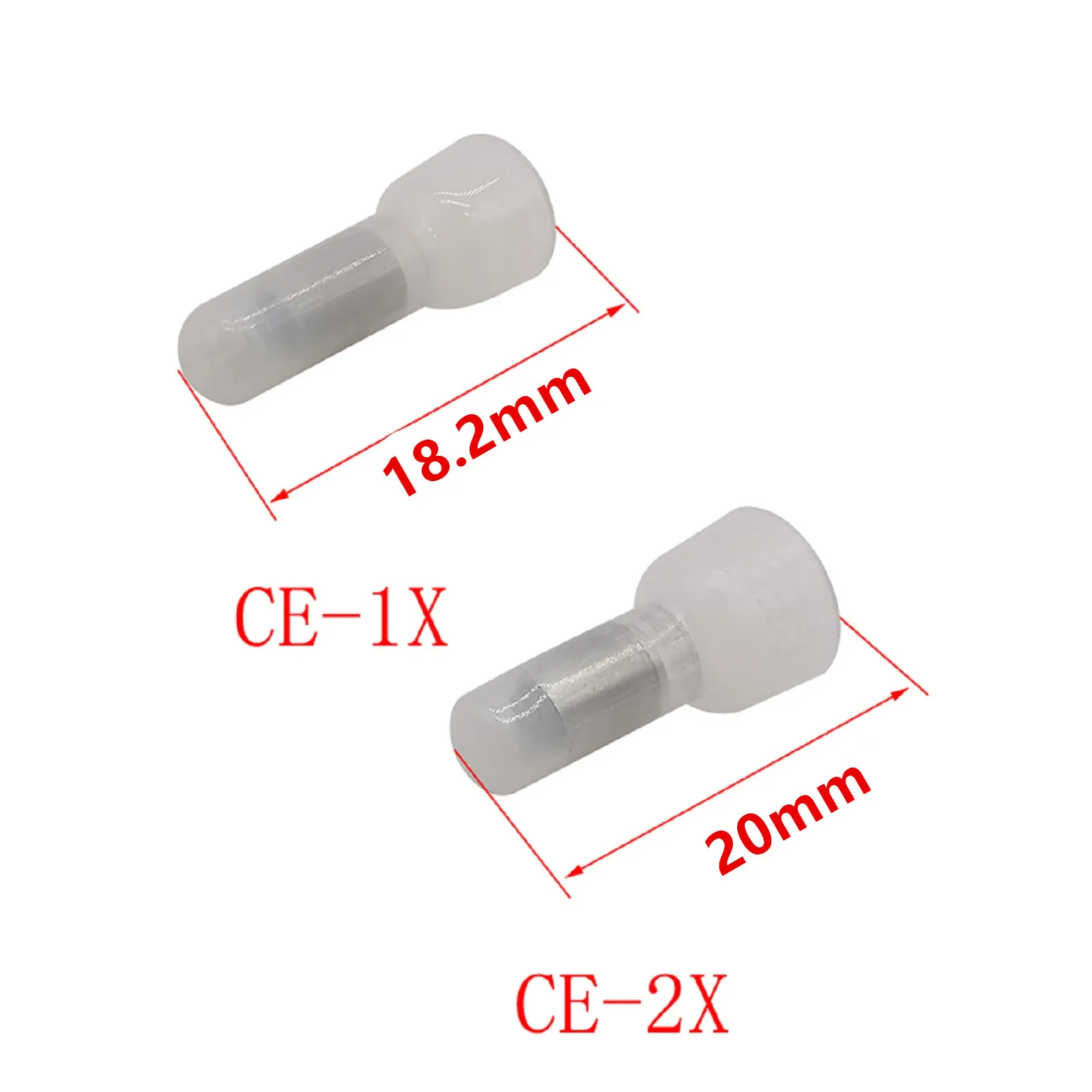 Imagem -03 - Conector de Terminal de Cabo de Fio Elétrico Tampas de Crimp Fechadas Ce1x Ce2x Awg 22-18 Awg 16-14 1000 Pcs