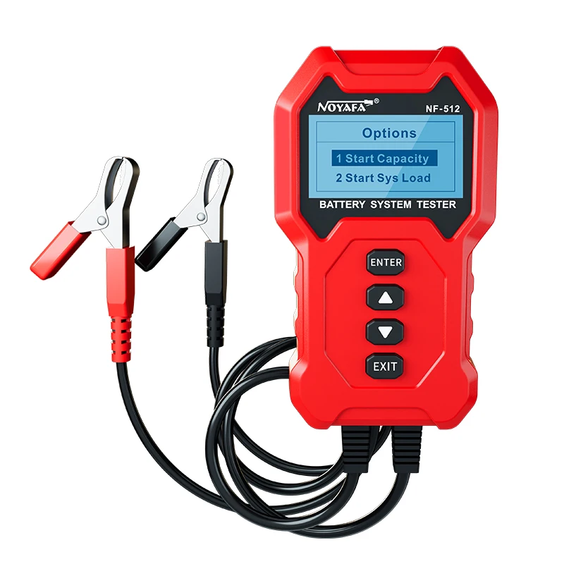 

12V 24V Car Battery Tester LCD Digital Vehicle Cranking Charging Scanner Diagnostic Lithium Battery Measurement Analyzer NF-512