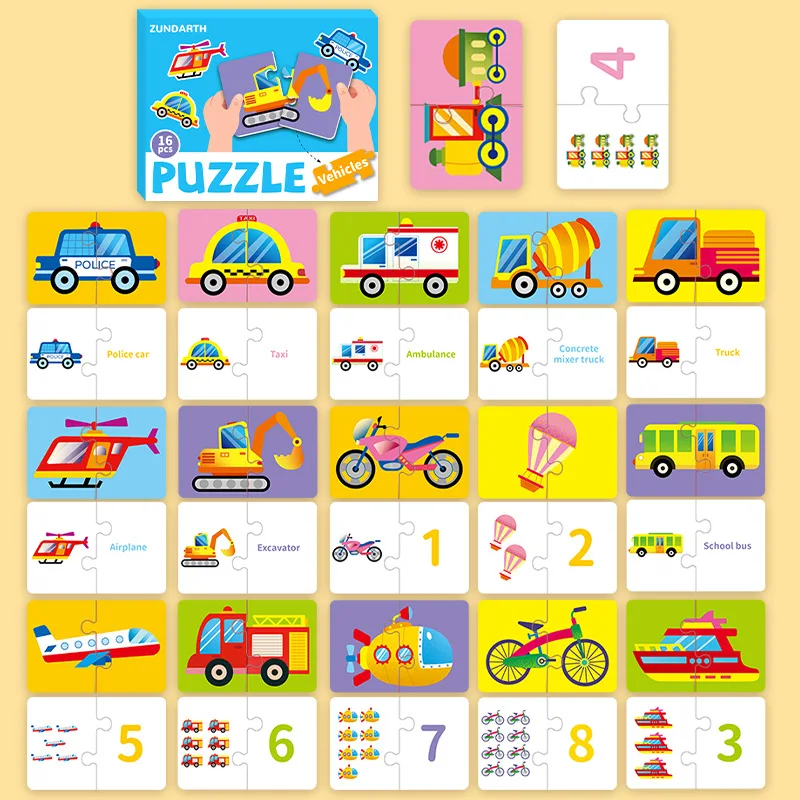 

Baby's Thickened Jigsaw Puzzle Educational Toy for 1-3 Year Old Children Kindergarten Toy Large Jigsaw Puzzle Gift
