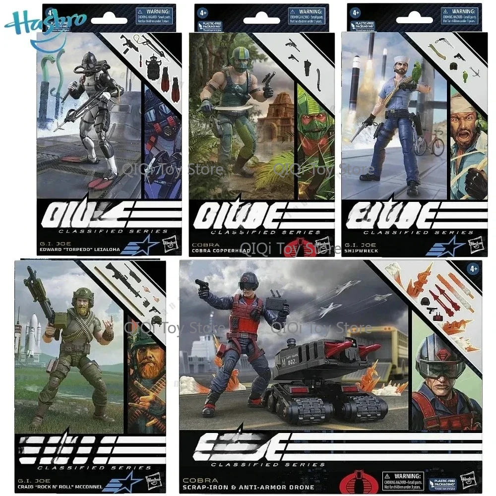 

Hasbro Classified Series Copperhead Rock N Roll Torpedo Shipwreck Scrap-Iron & Anti-Armor Drone 6 Inch Action Figures