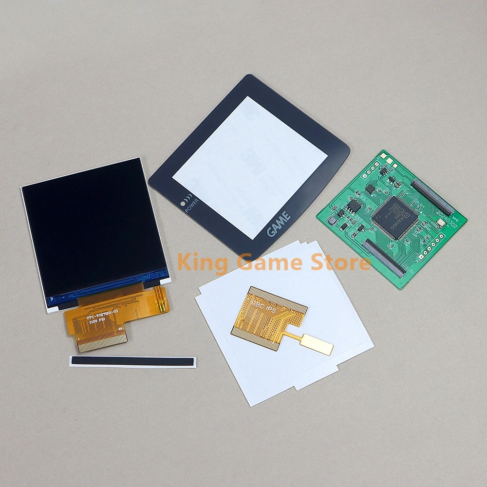 3 مجموعات لنينتندو Gameboy Color GBC 4.0 وحدة تحكم ألعاب تسليط الضوء على شاشة 2.6 بوصة IPS شاشة عالية السطوع V4.0 لـ GBC #3