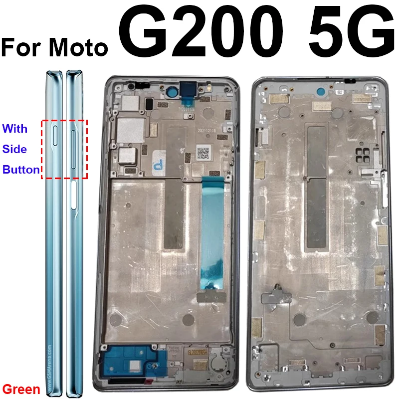 Middle Housing Frame For Motorola MOTO G200 5G Middle Frame Front LCD Cover Bezel Panel Parts