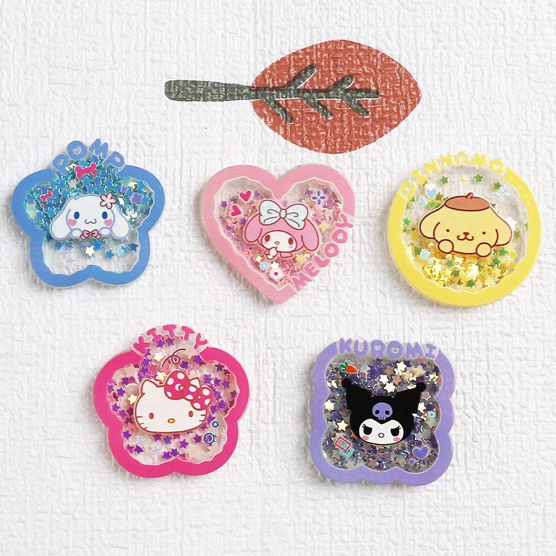 

Sanrio Kuromi Melody Shaker, мультяшная фигурка, орнамент, кукла для девочек, кавайные коллекционные аксессуары, очаровательные подарки