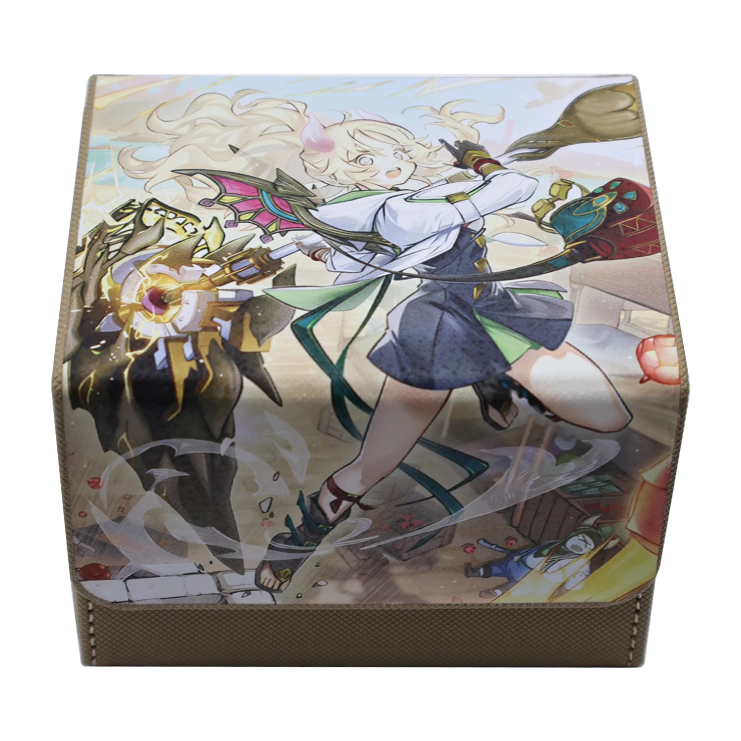 Diy zelfgemaakte Yu-Gi-Oh! Incredible Ecclesia De Deugdzame Kaart Opbergdoos Lederen Opbergkaart Beschermhoes Kaart Cadeau Speelgoed