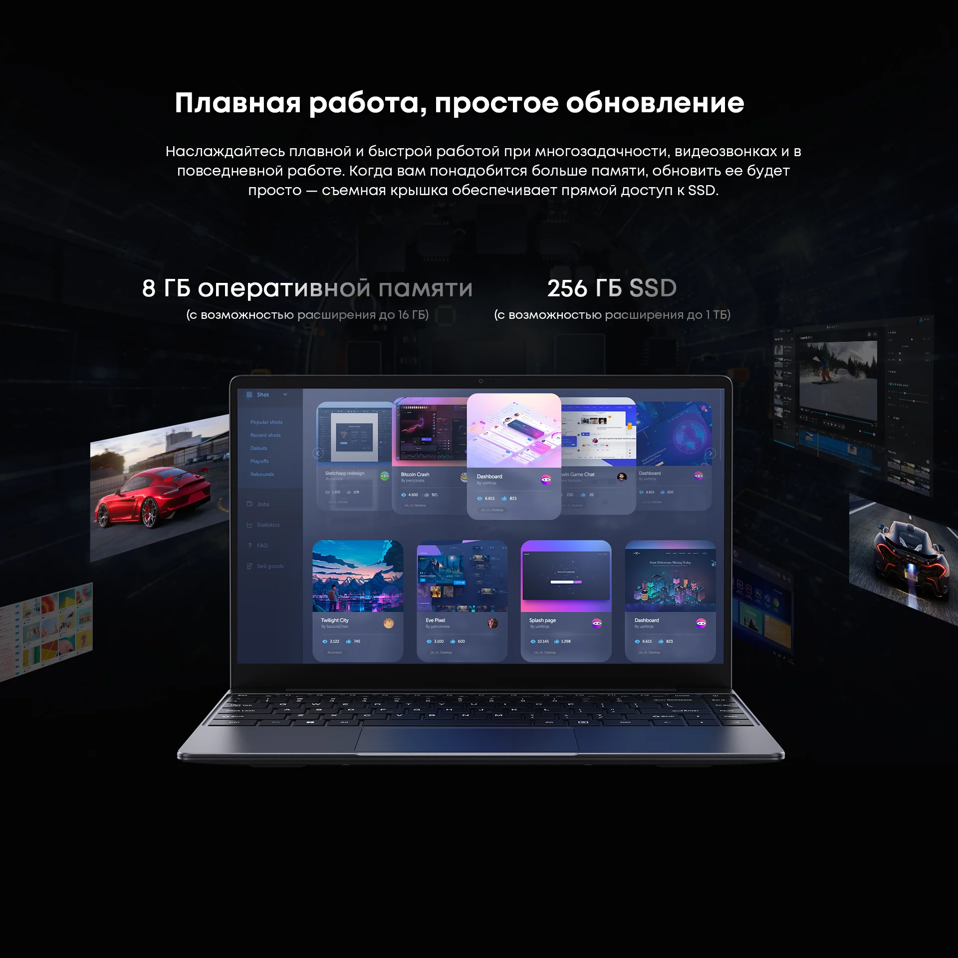 CHUWI CoreBook i3-10100Y Laptop 8GB RAM 256GB SSD 14-Zoll-Bildschirm UHD Graphics 615 Intel i3 Prozessoren Windows 11 Notebook-PC – Detail 7