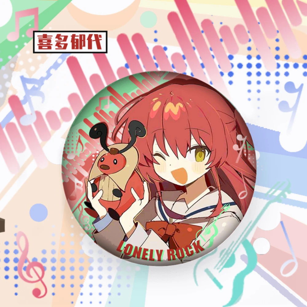 Gioco 58MM BOCCHI LA ROCK! Ijichi Nijika Yamada Ryo Gotoh Hitori Spilla Distintivo Regali Ciondolo Halloween