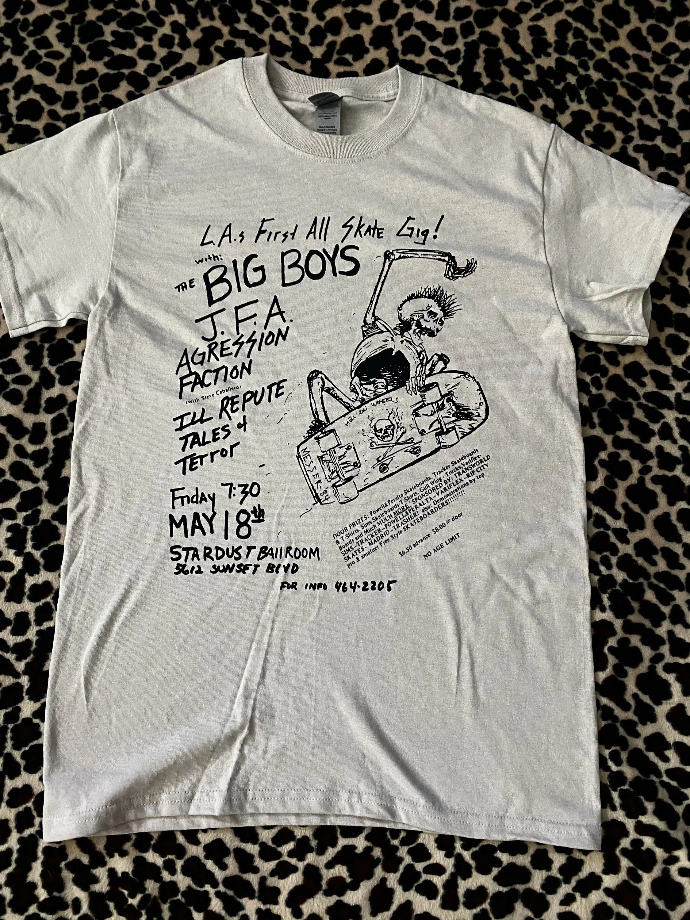 Big Boys JFA The Faction vintage flyer t shirt