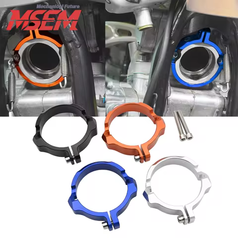 For KTM EXC XC SX XCW TPI Six Days 250 300 2017-2022 2023 Motorcycle Exhaust Tip Muffler Pipe Clamp Flange Guard