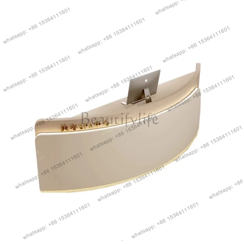 Factory Direct Sales Modern Luxury Camber Reception Desks Beauty Salon Outfit Shop Design Atril Counter Storage Office Furniture