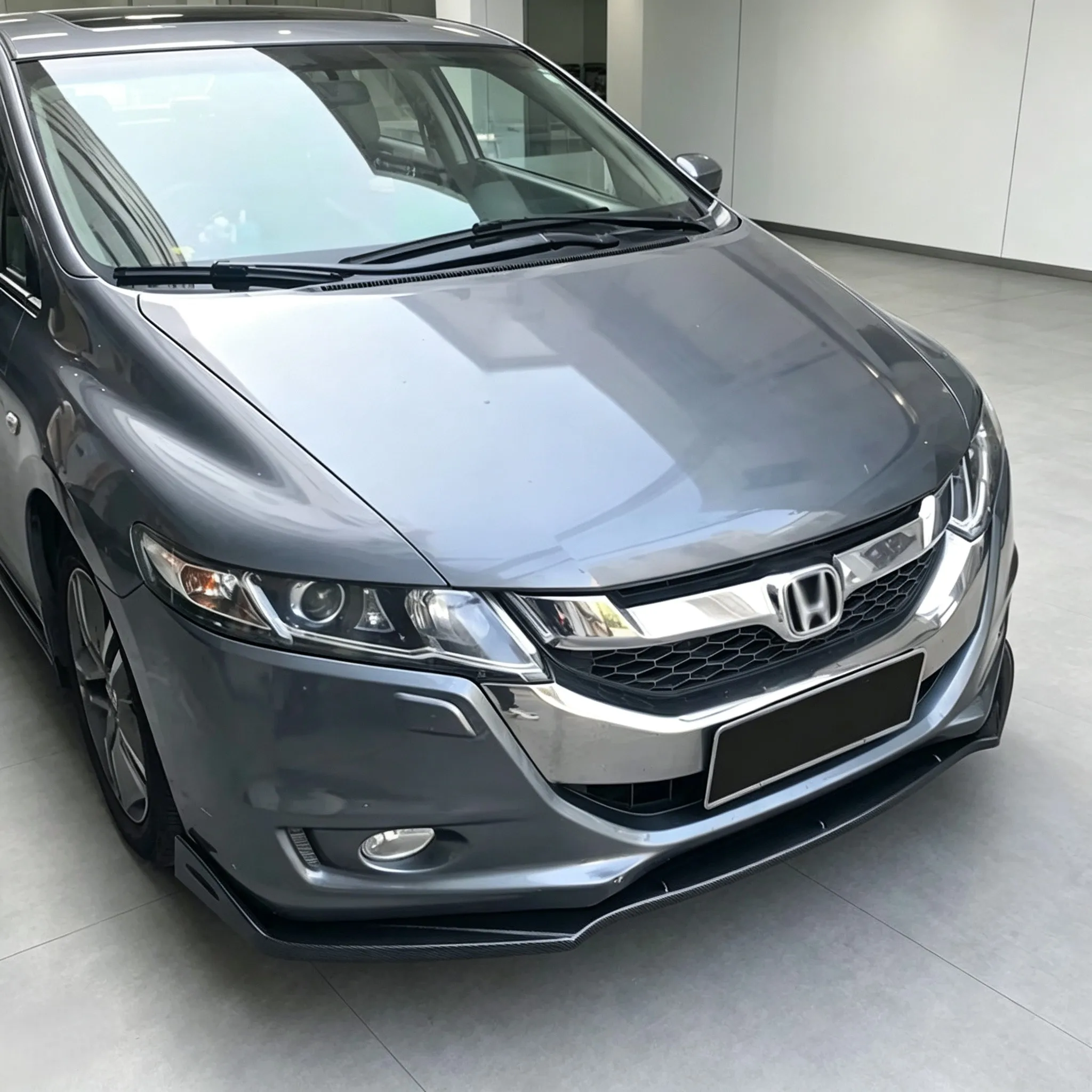 Car Accessories Exterior Decoration For Odyssey 2009-2014 Front Bumper Splitter Lip Diffuser Spoiler Body Kit Protector Cover