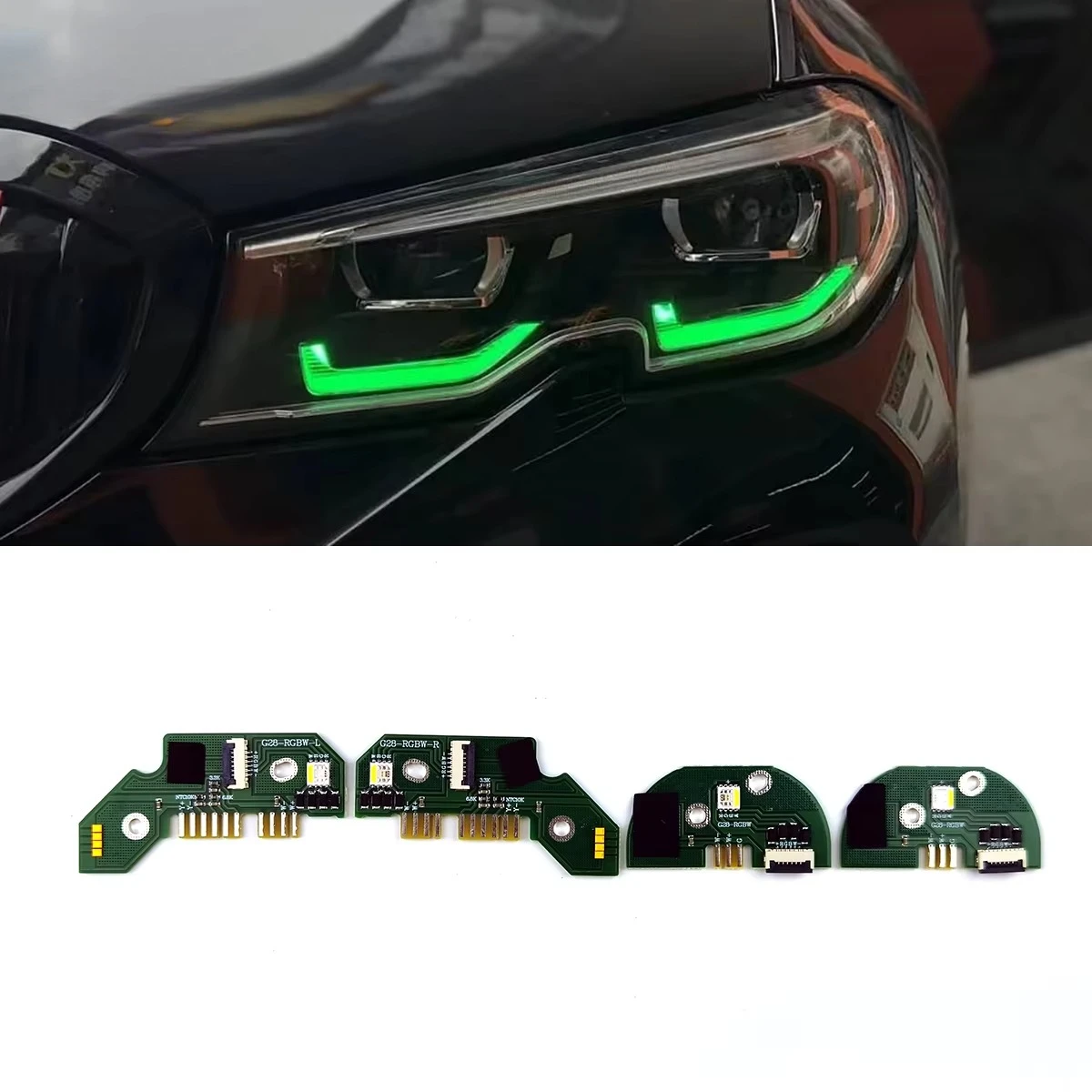 2020-2022 For BMW 3 Series G20 G28 G21 325 328 330 LED Headlight RGBW DRL Module Upgrade