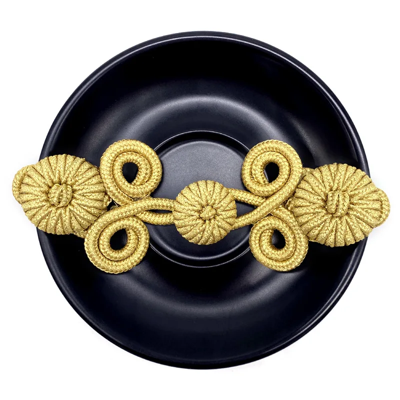 Hollow Wheel Three-Dimple Chinese Knot Pankou For Tang Suit Qipao Kids Button Handmade Craft Sewing Accessories