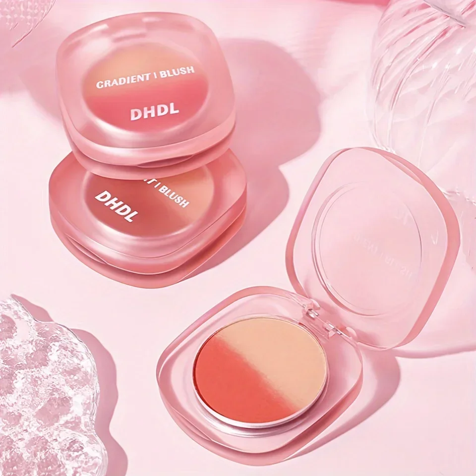 Palette de fards à joues rose pêche mat et scintillant, teinte longue durée, éclaircissante, soyeuse, lisse, Rouge, maquillage cosmétique pour le visage