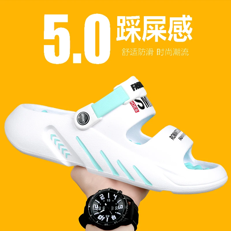 

Men EVA Slippers Comfortable Beach Indoor Unisex Non Slip Women Sandals High Quality Home Lightweight Casual Design Cute House