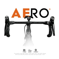 OG-EVKIN HB-1000 AERO Integrated Handlebar One Piece Handlebar 28.6MM  Matt Road 400/420/440 Titanium Bicycle Handle bar