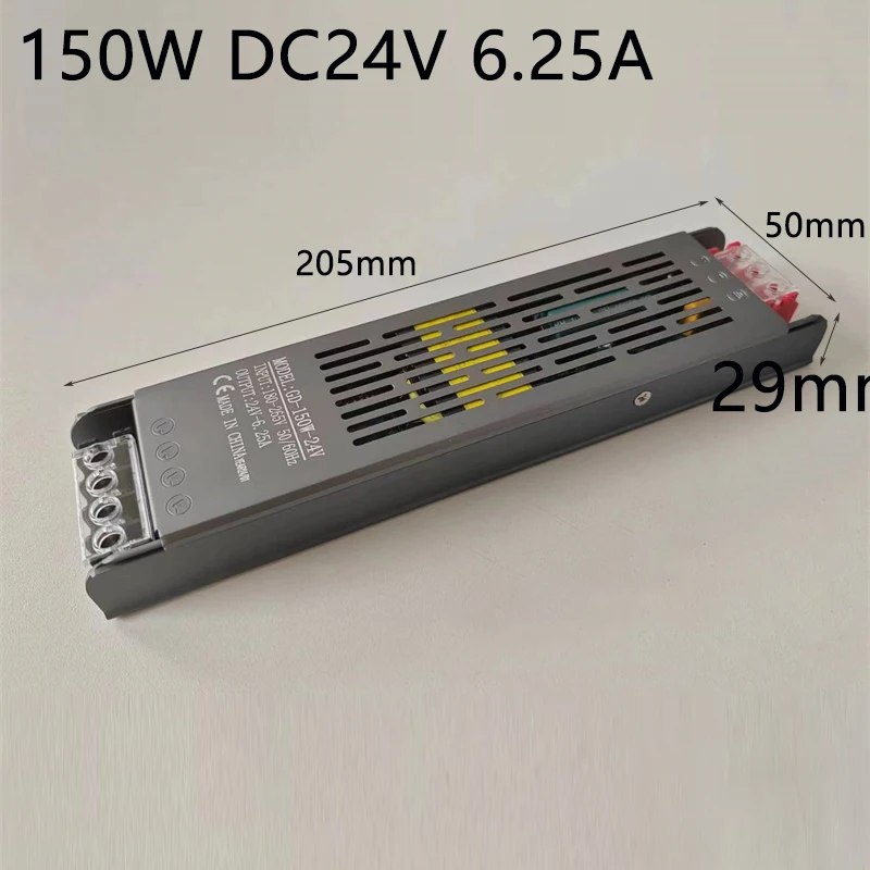 Slim AC DC Transformer 220V to 12V 24V Switching Power Supply 12V 24 V Voltage 60W 100W 200W 300W 400W Suitable for home lightin