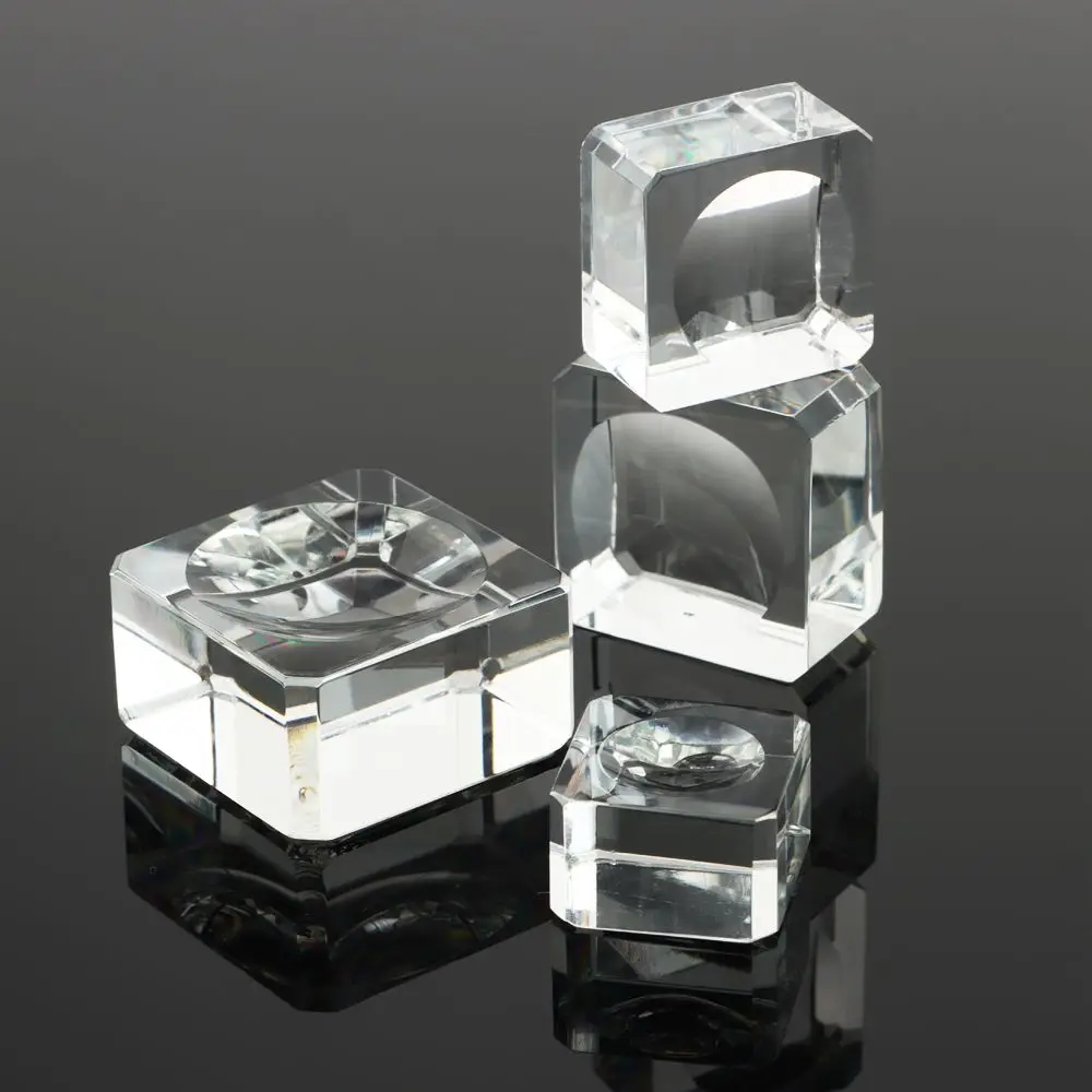 Transparent For Ball Square Transparent Support Ball Display Stand Crystal Sphere Base Glass Holder
