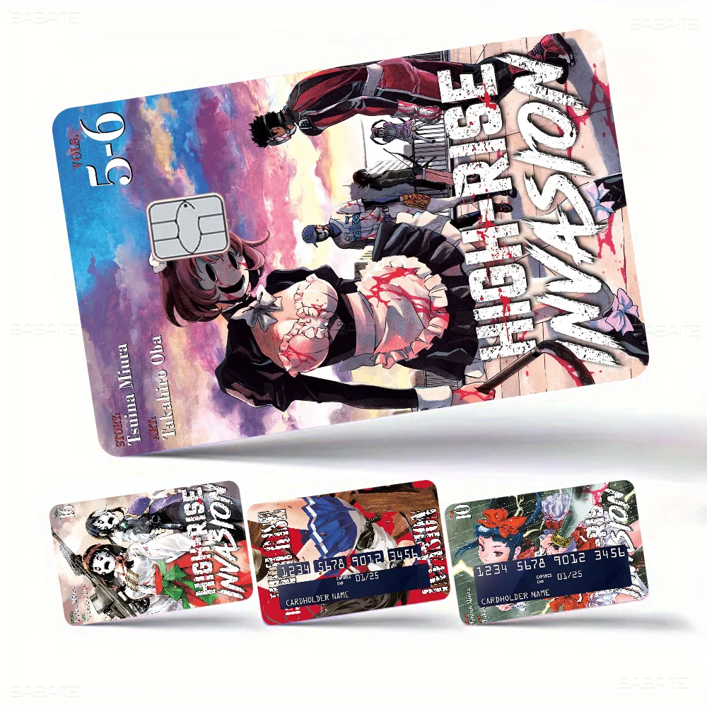 

High-rise Invasion Film Skin Sticker Tape For Bank Credit Debit Card Personalized Credit Card Protection Stickers