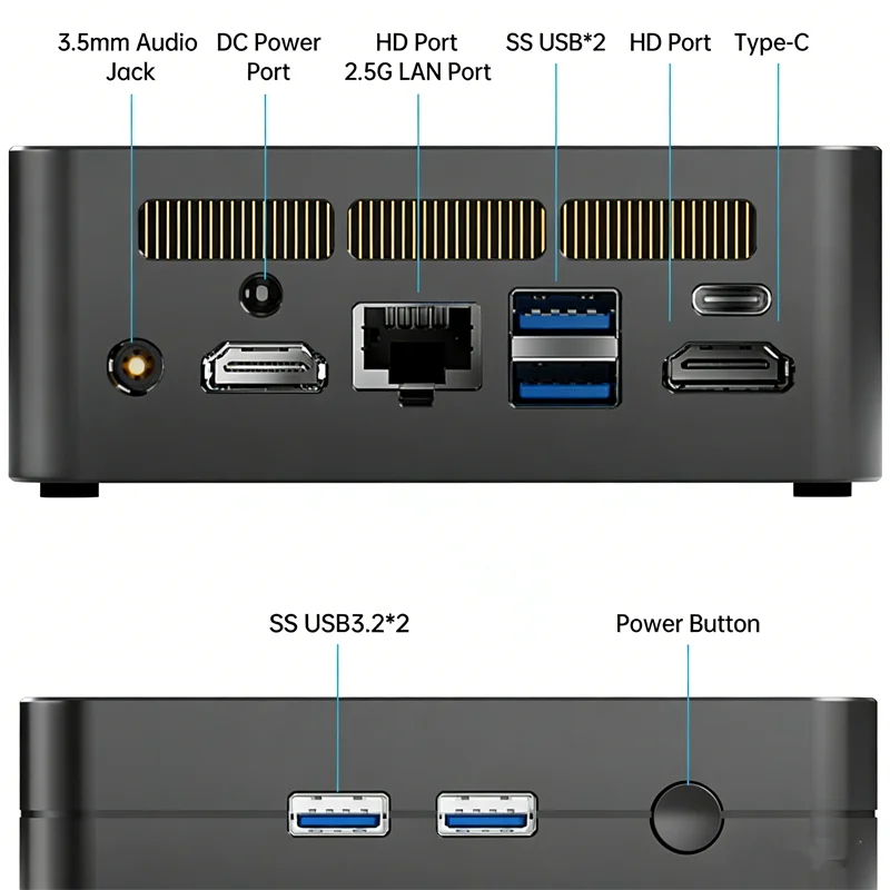 Mini PC Ryzen 5 7430U 16GB 1TB SSD Windows 11 Pro