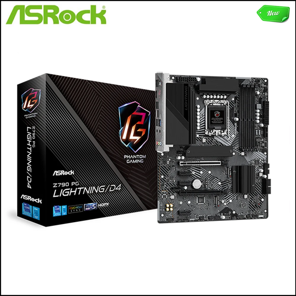 NEW For ASROCK Z790 PG Lightning/D4 Motherboards LGA 1700 DDR4 128GB ATX For Intel Z790 Desktop Mainboard M.2 NVME SATA III