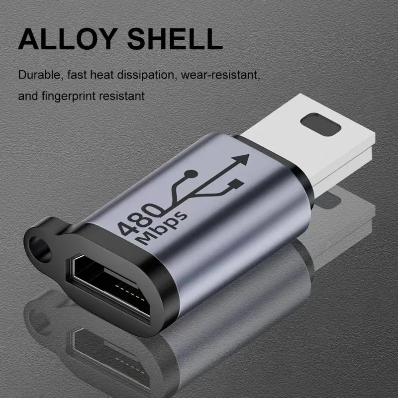 USB Type-C Adapter Type C To Lightning To Micro To Mini USB Female To Male CompaFor Xiaomi Compatible with Samsung Charger Data