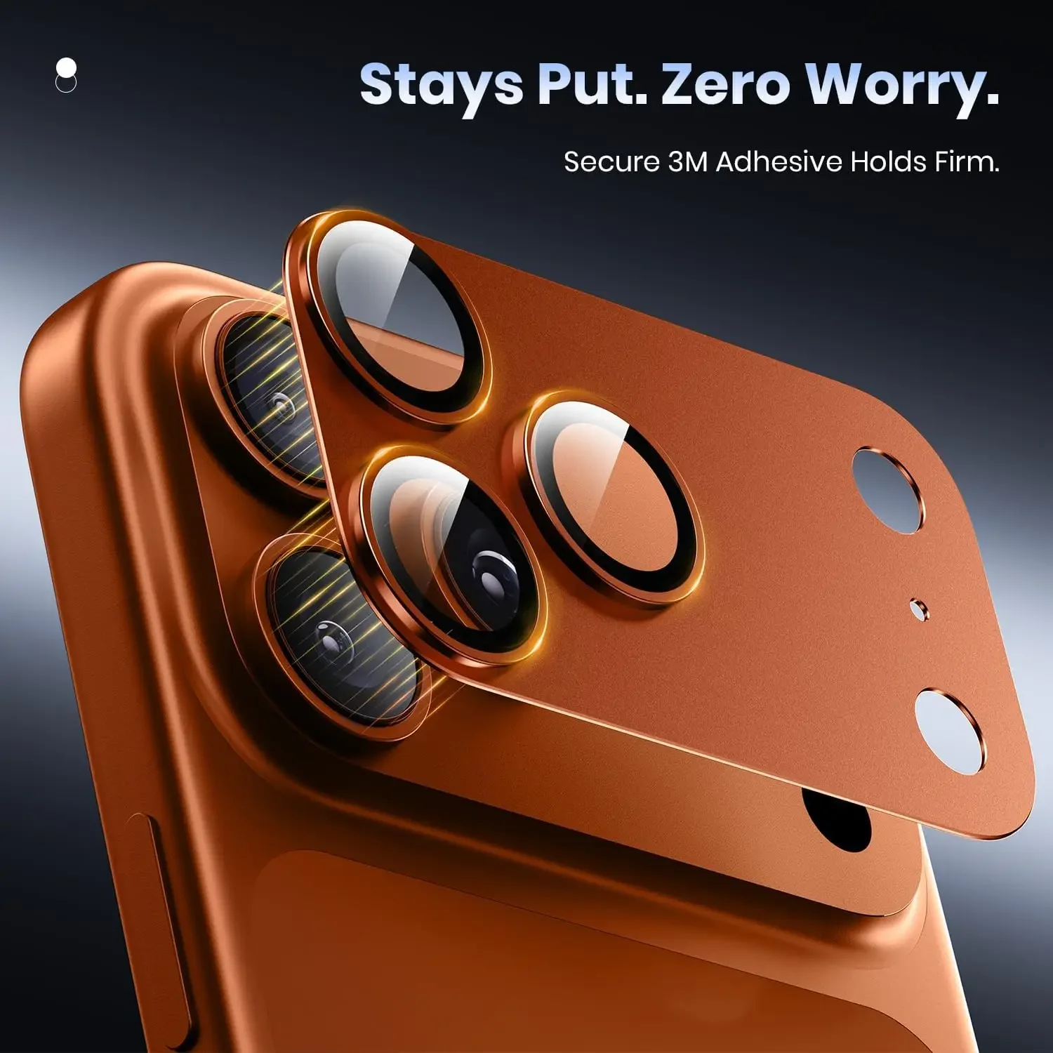 آيفون 17 برو ماكس 17 اير عدسة الكاميرا حامي الامتزاز القوي المعادن 9H + الزجاج المقسى شاشة الكاميرا غطاء حماية كامل #3