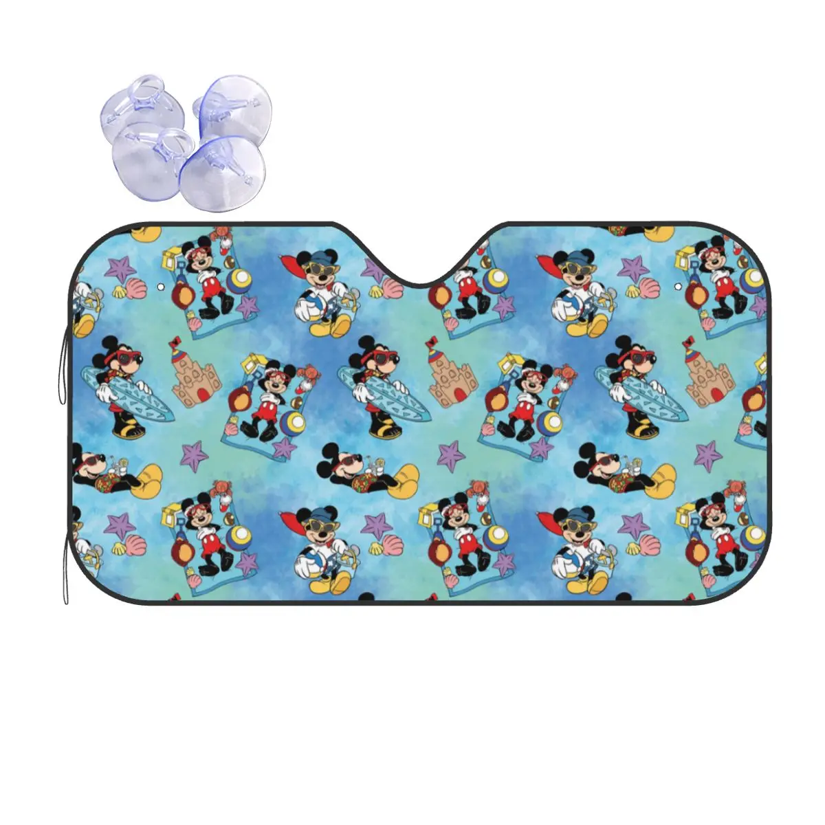 

Custom Funny Minnie Mouse Front Windshield Sun Shade Foldable Auto Sunshade for Car Truck SUV Visor Protector