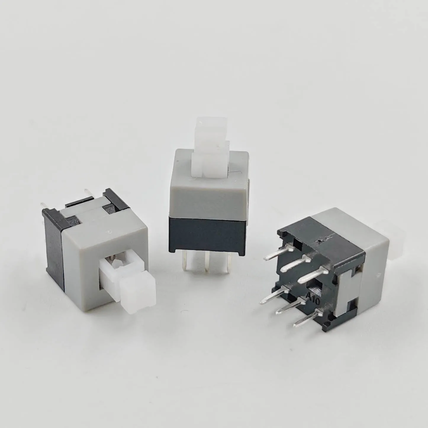8.5*8.5MM Self-Locking Switch Square Head 3.3X3.3 Double-Row 6 Feet 3X3 Interlocking Console Button Switches