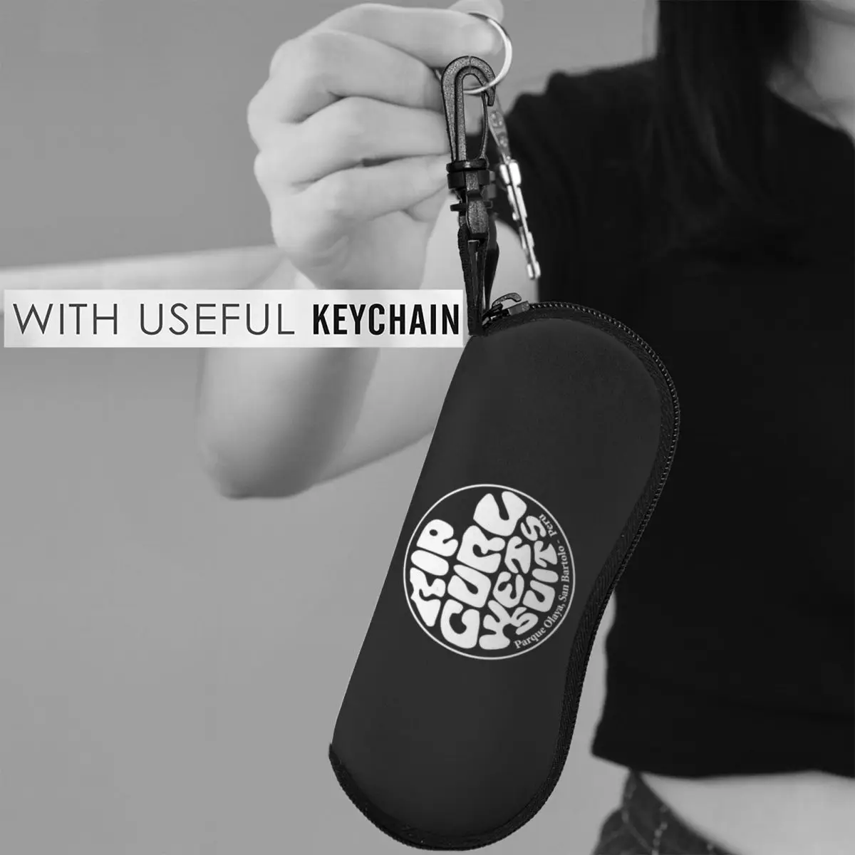 ベストセラー リップカール ウェットスーツ シェル型メガネケース ポータブルサングラスボックス 男女兼用 ソフトメガネバッグ ポーチ