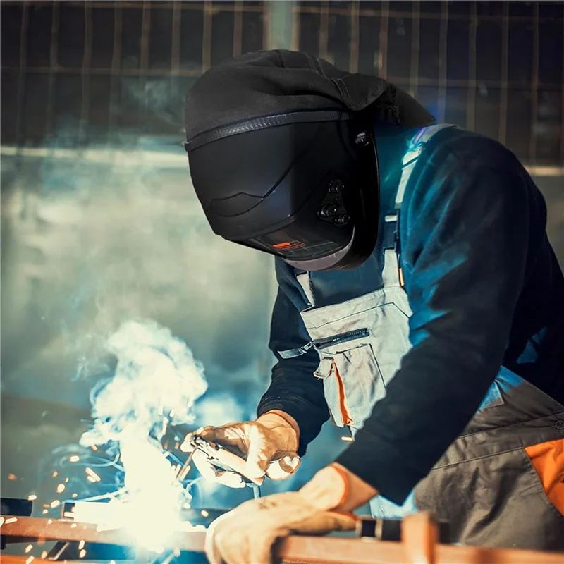 

THIVN-2X Welding Helmet Cover Cotton Safe Anti-Burn Welding Headgear Full Protection Neck Extended Headcover With Press