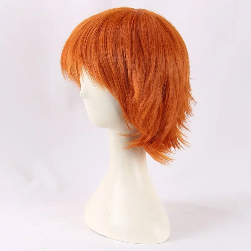 

Halloween Perruque de Cosplay courte Orange Chucky, perruque de haute qualité, perruque de Costume de Cosplay