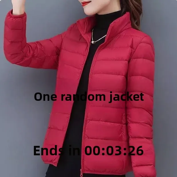 เสื้อโค้ทผ้าฝ้ายน้ำหนักเบา แฟชั่น ทันสมัย สำหรับผู้หญิง รุ่นใหม่ ปี 2024 พกพาสะดวก อุ่นสบาย ไซส์ใหญ่พิเศษ เหมาะสำหรับคุณแม่