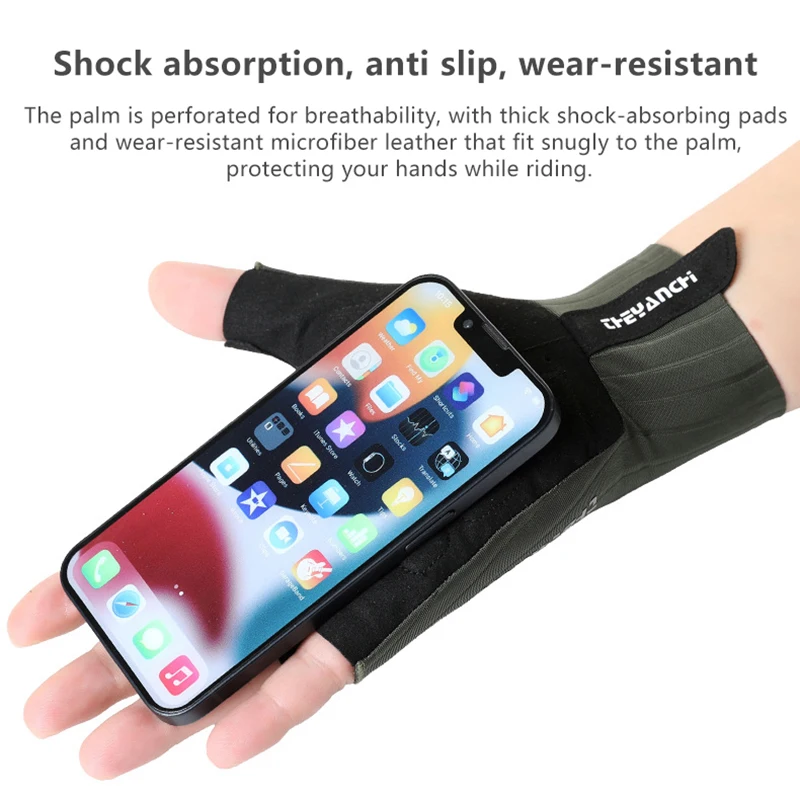 Half-finger Glove Protective Sports Glove Cycling Gloves Ultralight Road Bike Gloves Anti-Slip Silicone Pad Cooling Sport Gear