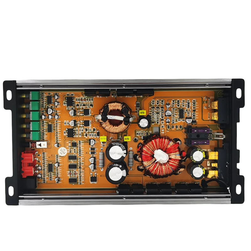 Amplificador Automotivo Monobloco Classe D 12V com Potência RMS e Crossovers, Amplificador de Subwoofer de Canal Único, Áudio Automotivo Mono