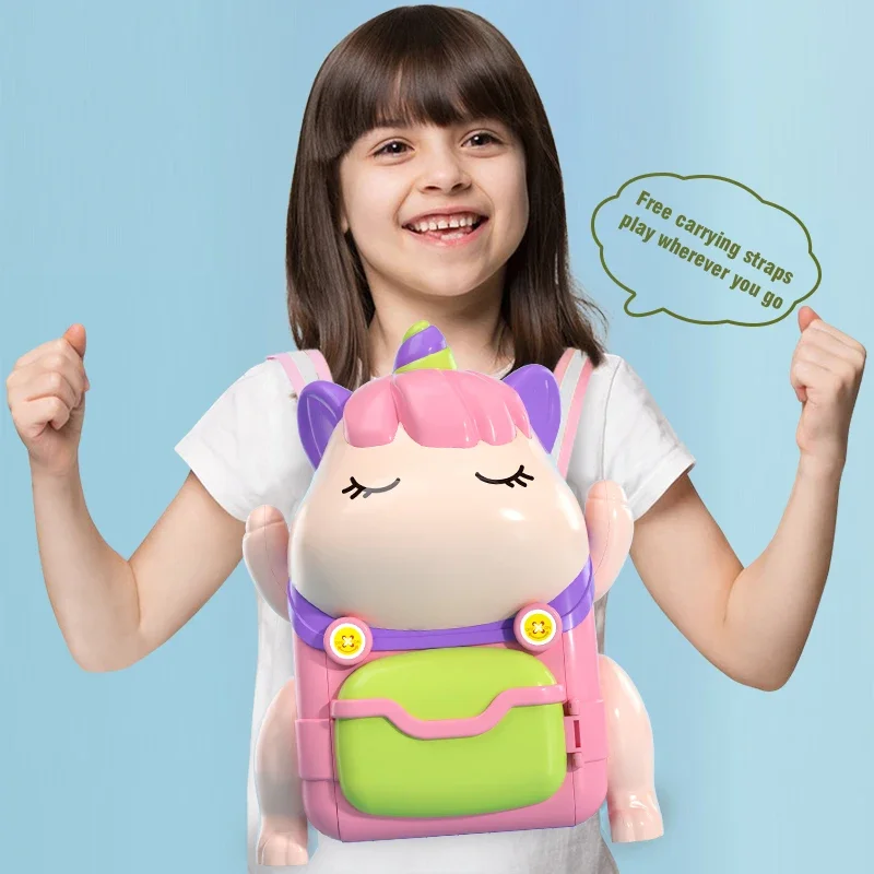 ตุ๊กตาบ้านจำลอง กระเป๋าเป้ เฟอร์นิเจอร์จิ๋ว ของเล่นเด็ก อุปกรณ์เสริม เก้าอี้ ของเล่นครัว บ้านของเล่นพร้อมไฟ ของขวัญเด็ก คริสต์มาส ปีใหม่