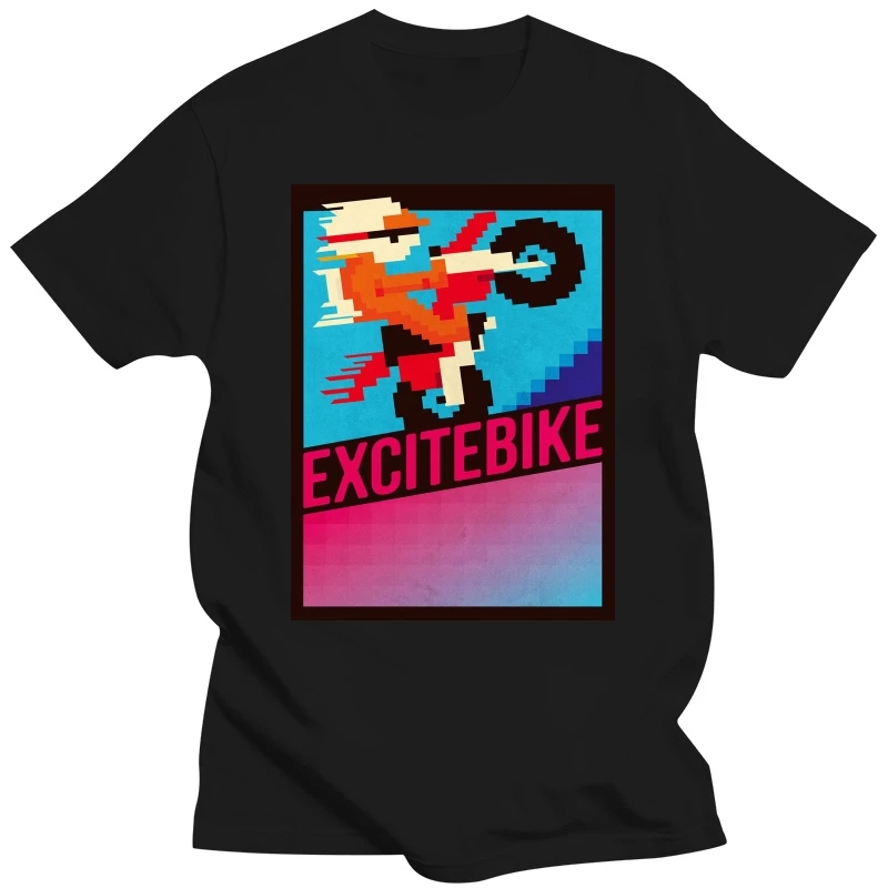 Men t-shirt Excitebike Old Classic Retro Game T Shirt tshirt Women t shirt