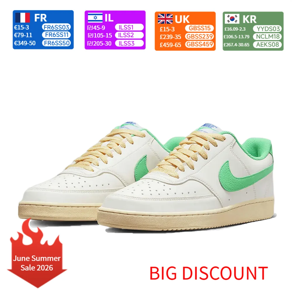

Nike Court Vision Low Unisex Skate Shoes Classic Casual Lightweight Comfort Sneakers FJ5437-133