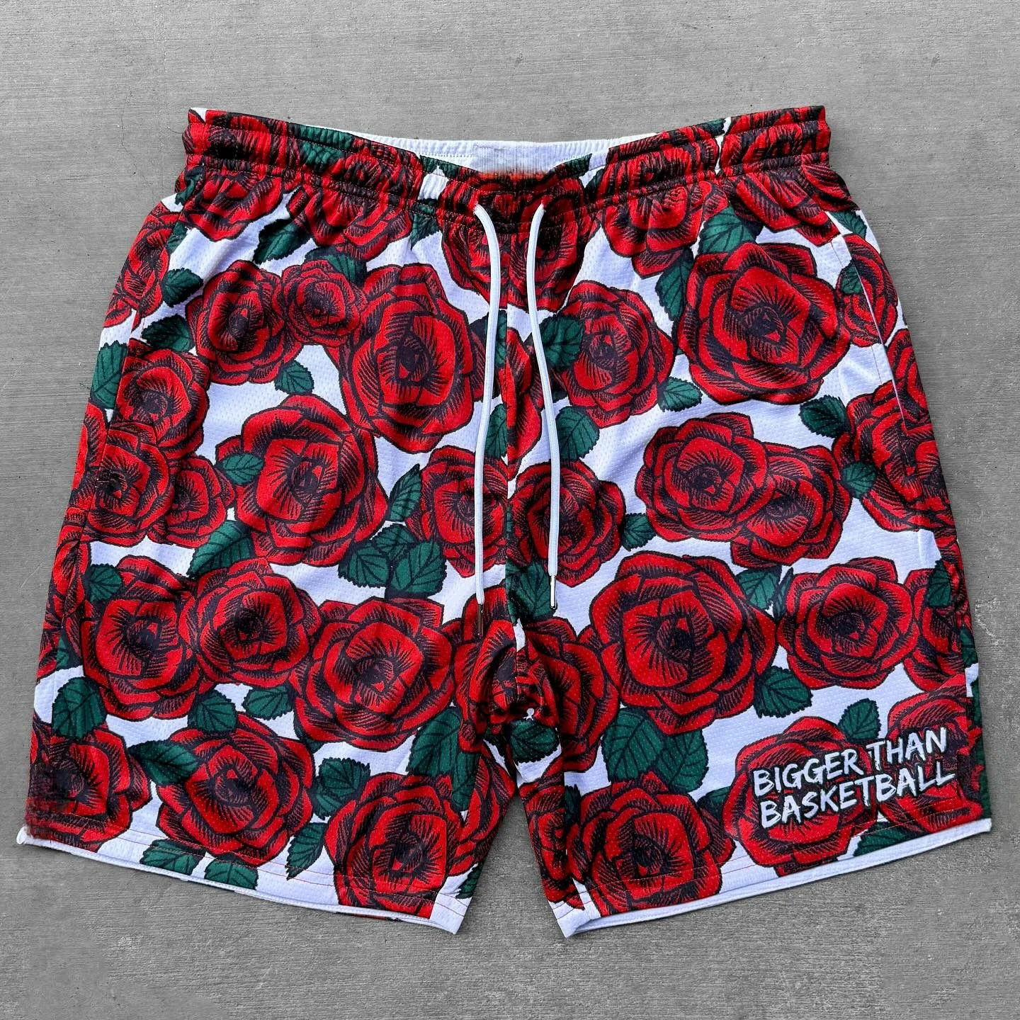 Men's 3D Printed Casual Shorts Breathable Quick Dry Summer Sports Beachwear with Rose & Lightning Patterns Streetwear