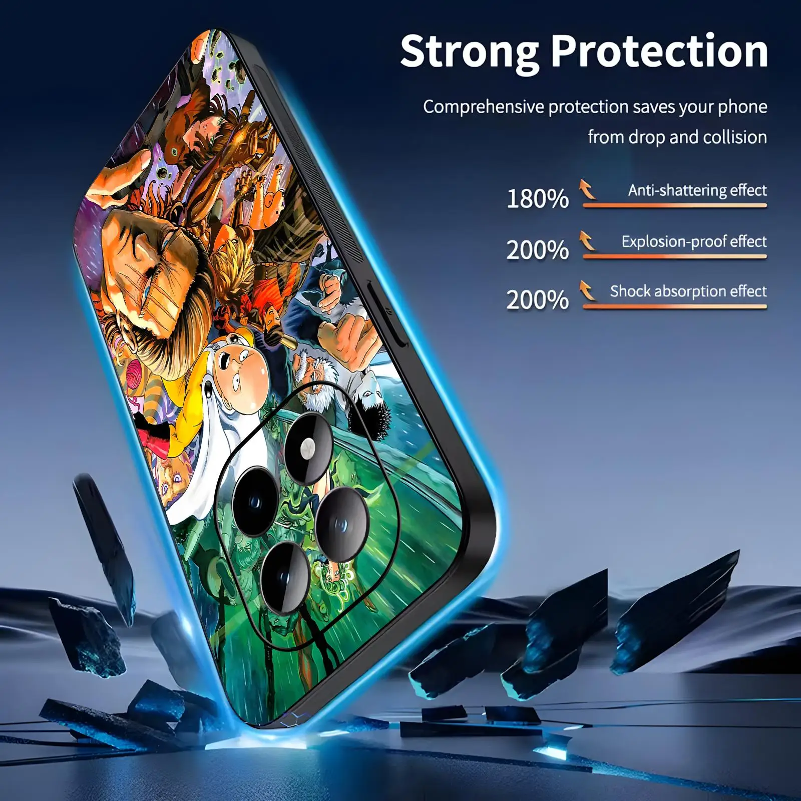 Anime One-Punch Man  Phone Case For Redmi Note17 15 14 13 12 Pro Plus 5G 14C A3 Soft Black Phone Cover
