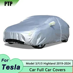 Model Y Full Car Covers for Tesla Model 3 Highland 2024 Waterproof Dirt-proof UV Protection All Weather Car Cover Accessories