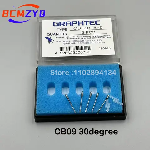 5PCS For CB09UB-5 CB15U-5 Cutting Blade Knife for Graphtec CE5000 CE6000 FC8600 FC8000 CE7000 CB09U CB15 Cemented Carbide Blade