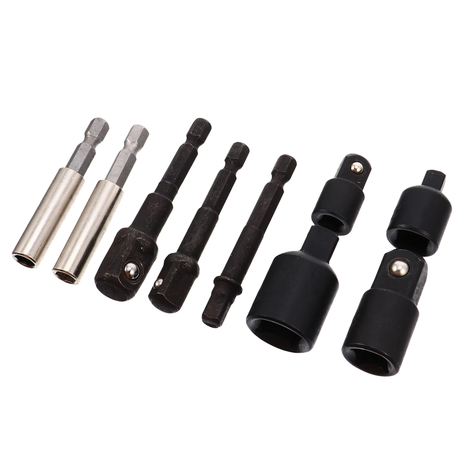 

Socket Wrench Adapter Kit to Square Drill Bit Extension Rod Nut Impact Tool Steel Electroplated Anti Rust Disassembly