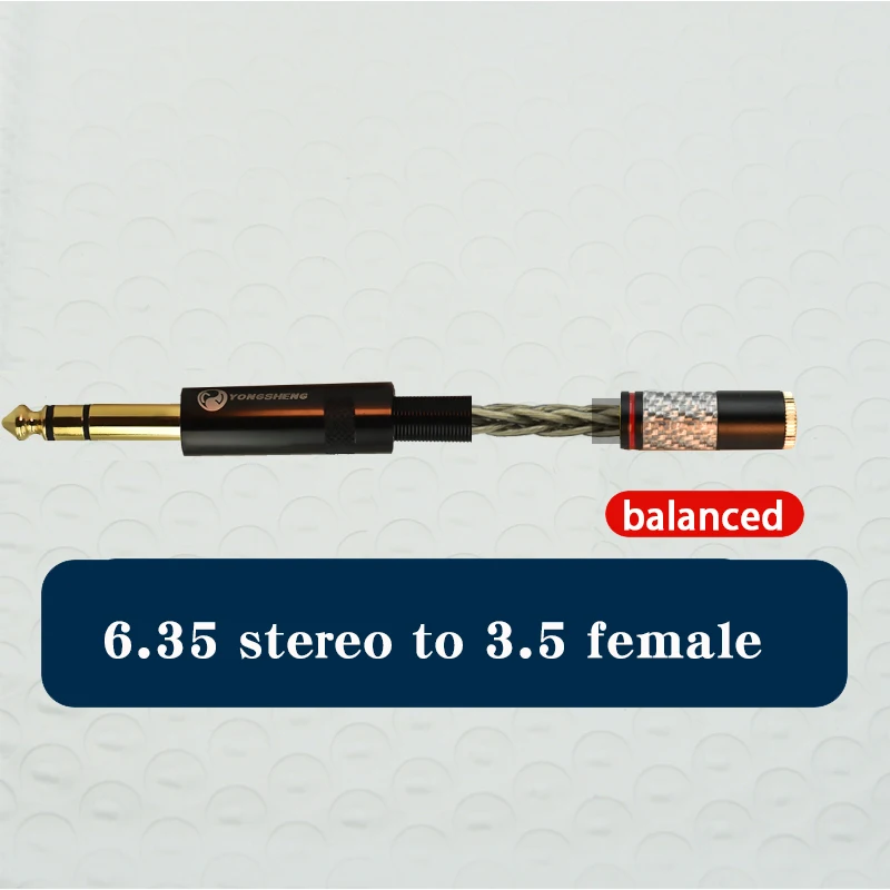 الفضة الصوت الحبل 6.5 trs 6.35 جاك ذكر إلى 4.4 أنثى كابل 2.5 مللي متر/4.4 مللي متر إلى اليدوية متوازنة Adpter ل HIfi MP3 مشغل موسيقى