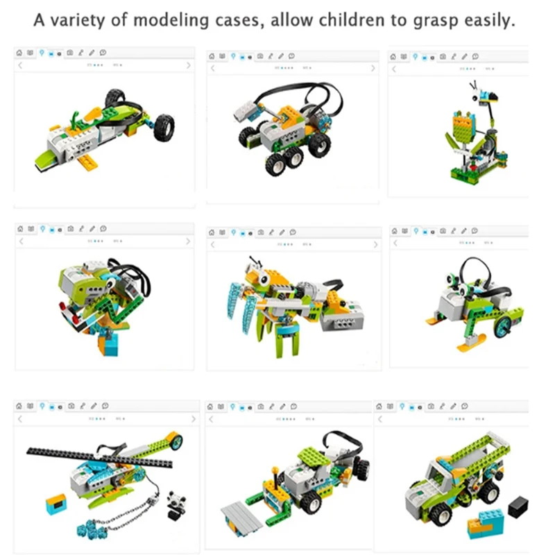 Neue bausteine wedo 2,0 robotik bau motoren sensoren set kompatible kratzer 3,0 pädagogische elektrik dampf diy spielzeug