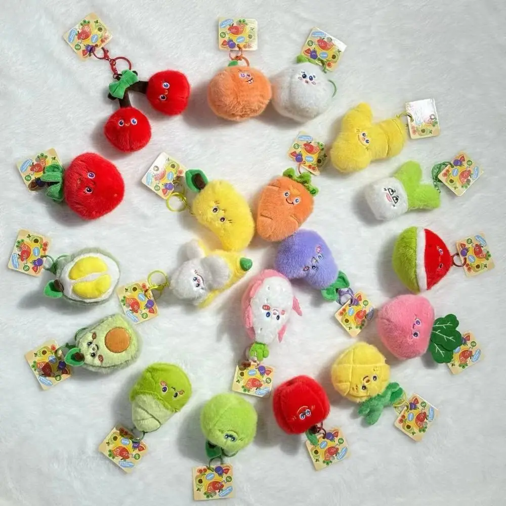 Nowy Pluszowy Brelok Lalka Warzywo Owoc Miękki Kreskówkowy Wisiorek Kawaii Wypchana Lalka Breloczek