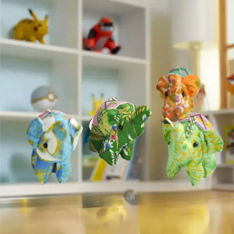 تايلاند القماش الفيل نمط المفاتيح DIY بها بنفسك مكتب المنزل معلقة حقيبة الزخرفية قلادة الرياح الدقات حلية