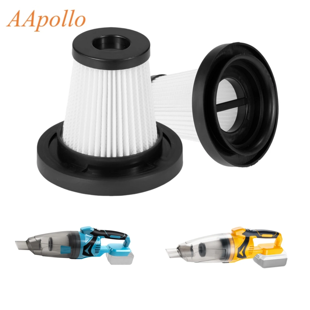 1/2 قطعة فلتر مكنسة كهربائية لاسلكية للمنزل الكهربائية أدوات كهربائية للتنظيف خراطيش فلتر نظافة قابلة للغسل