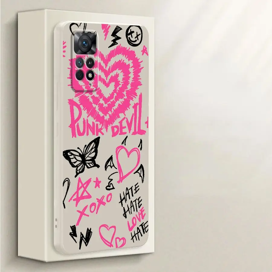 Loving Heart Case for Xiaomi Redmi Note 10 11 Pro 11s 10 13 12 ProPlus 14 Pro Plus 10Lite 12s Soft Cover