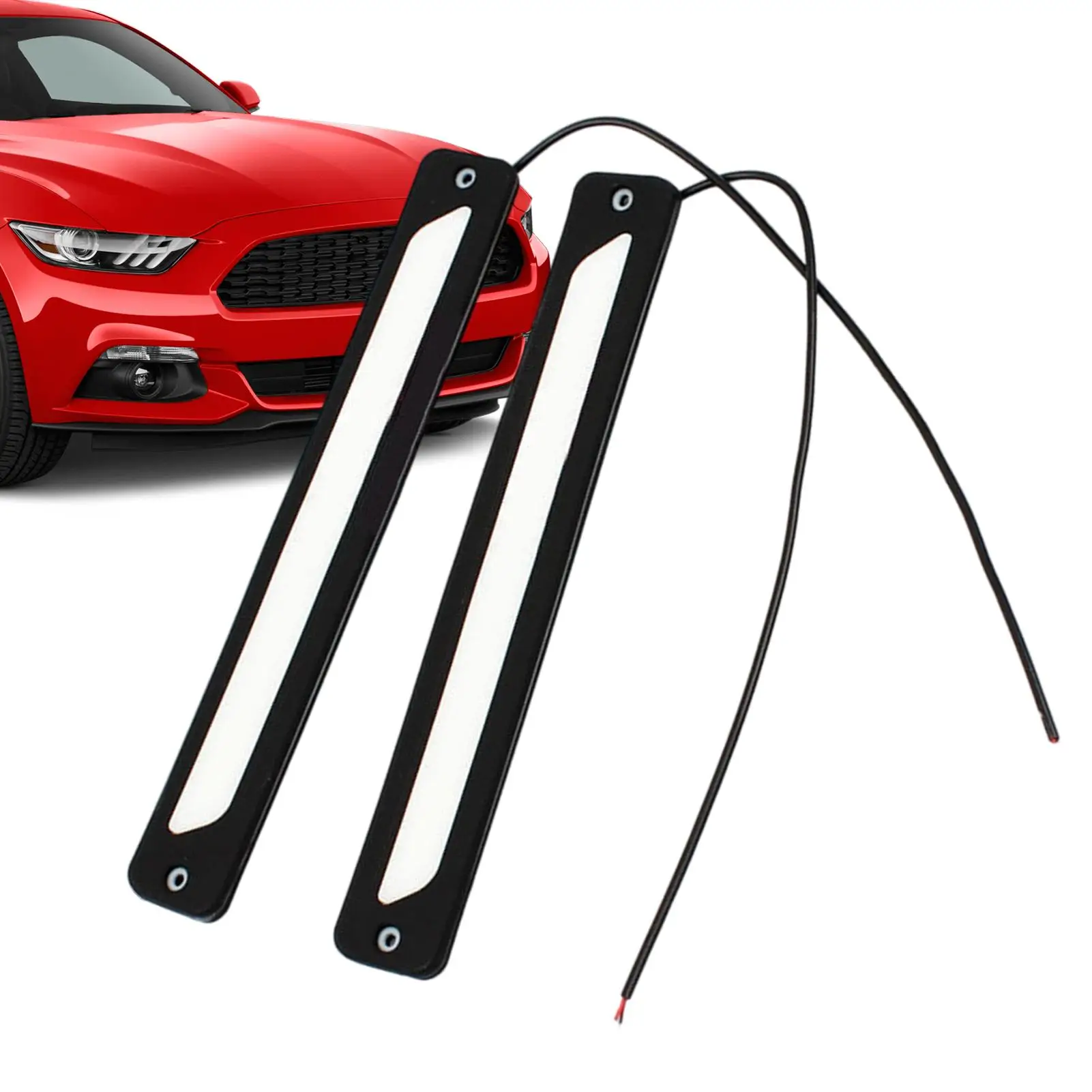 

Daytime Running Light 9in Silicone Bendable Lamp 2 Pieces Super Bright Bendable Automotive LED Light Strip Front Rear For Truck